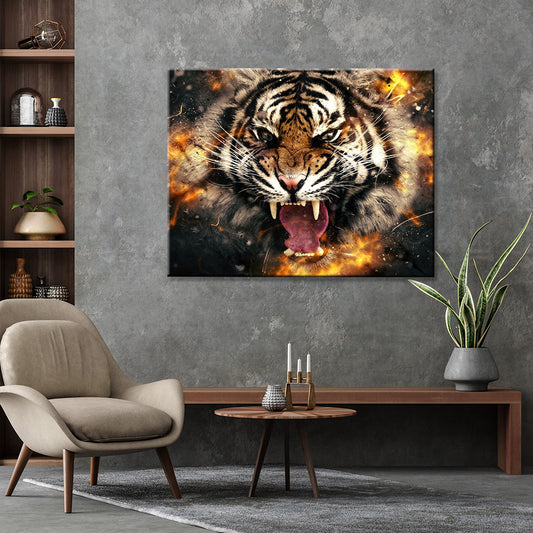 Tableau Tigre Enervé