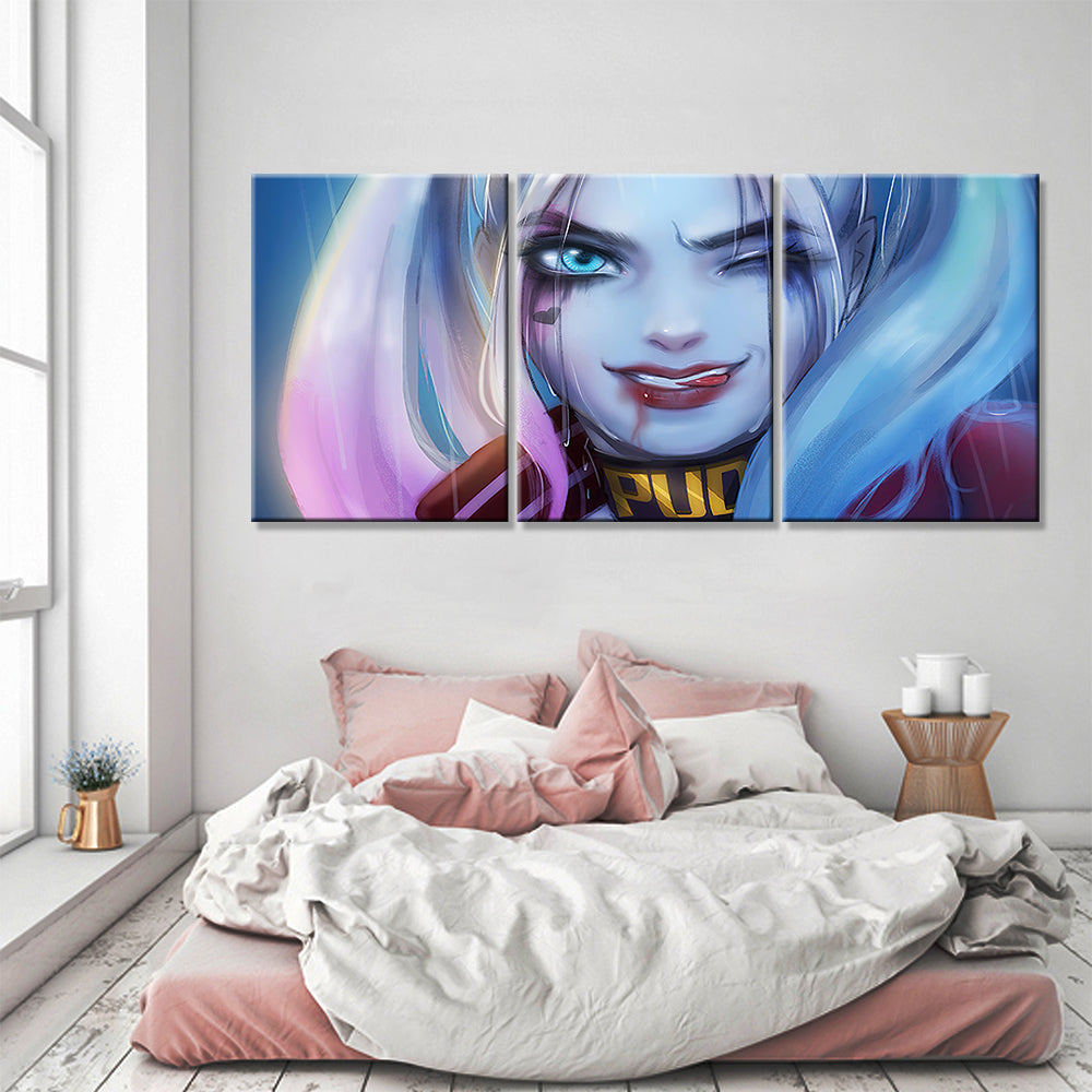 Tableaux de Harley Quinn 1 - 3 Pièces - Home sweet - 3, manga