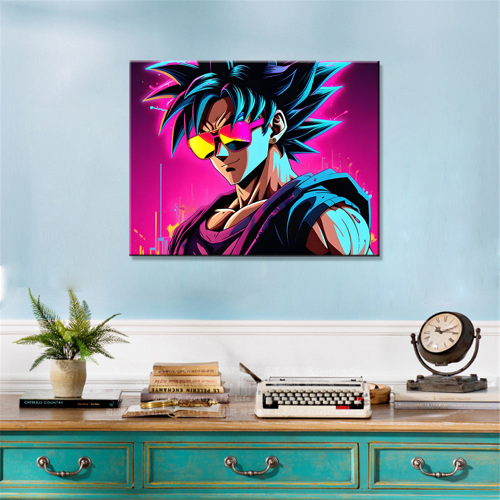 Tableau Black Rose Goku