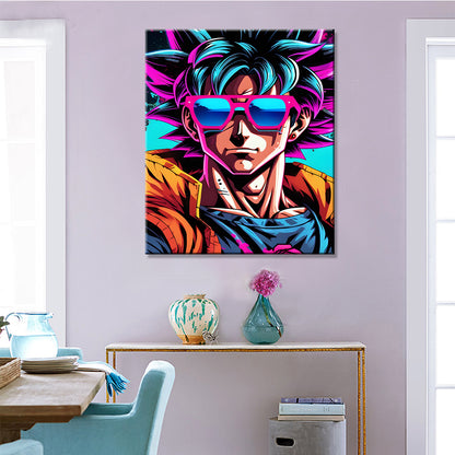 Tableau Goku PopArt 2