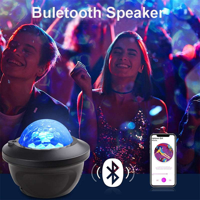 Projecteur LED - Bluetooth - Enceinte - 14 Couleurs & Batterie - Home sweet - GAMING, LED