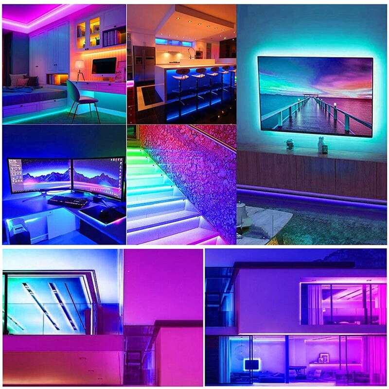 Bande lumineuse LED avec télécommande multi couleurs - 2 Mètre -  30LED / M - Home sweet - GAMING, LED