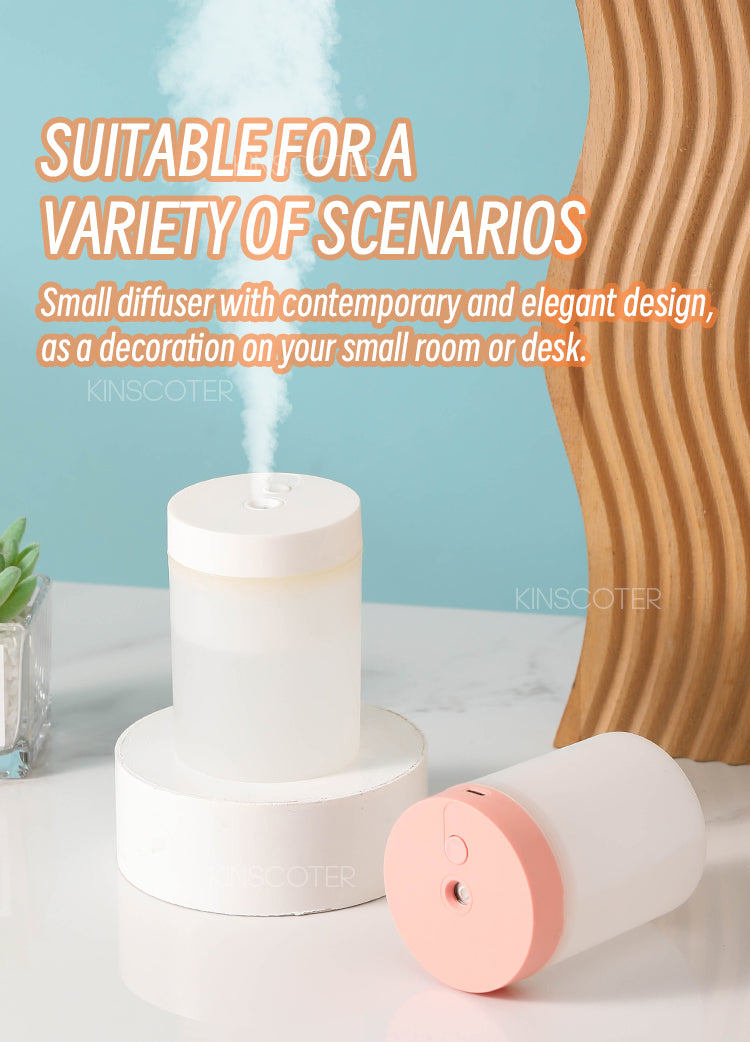 Humidificateur d'air silencieux portable avec LED - 200 ml - Home sweet - Humidificateur, LED