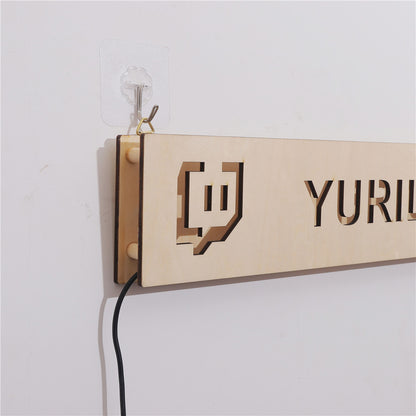 LED Personnalisable avec Logo Twitch/YTB/Instagram ect - Home sweet - custom, GAMING, LED