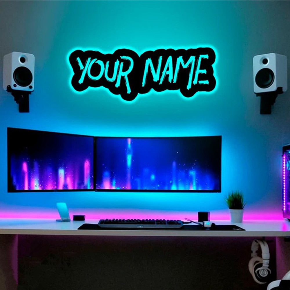 LED Nom Personnalisable - 15 Modèles - Home sweet - custom, GAMING, LED