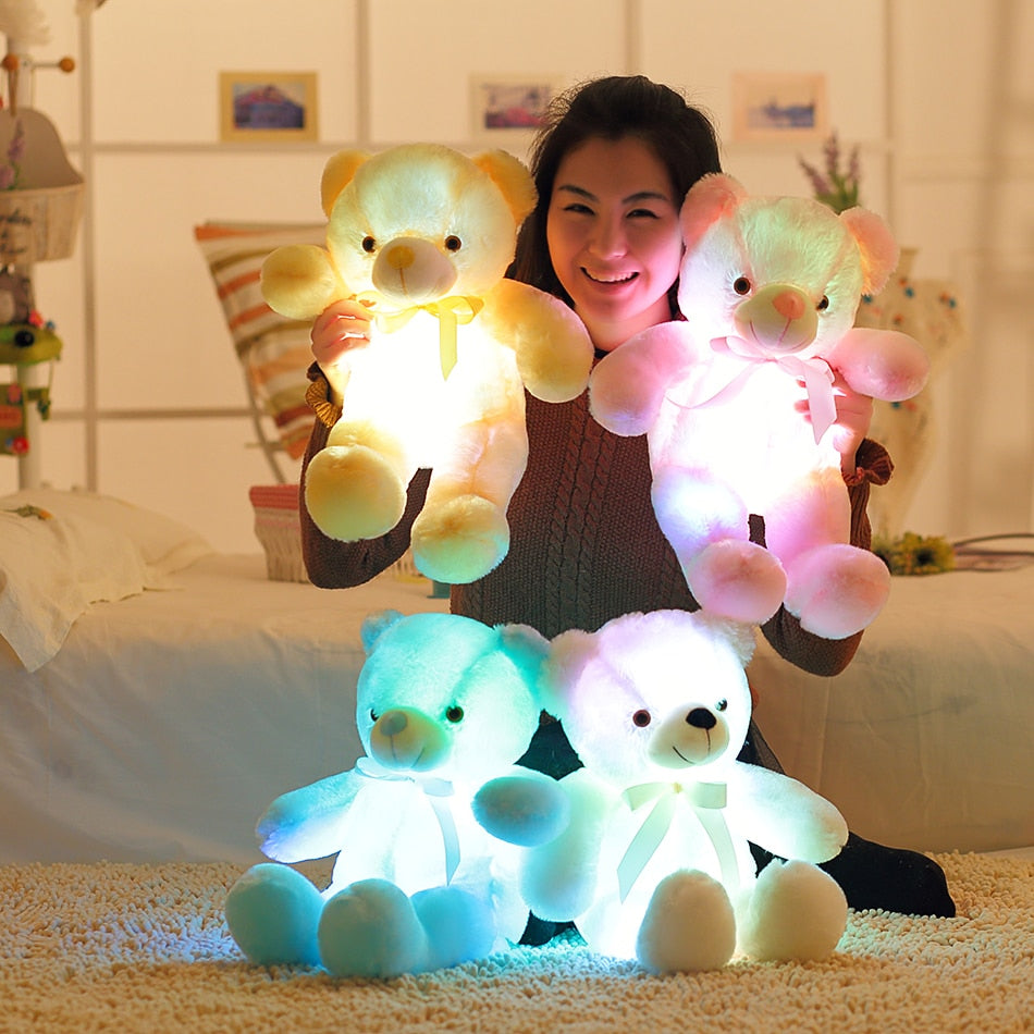 Peluche / Veilleuse LED - Ours - 32 / 50 Cm - Home sweet - LED, Peluche